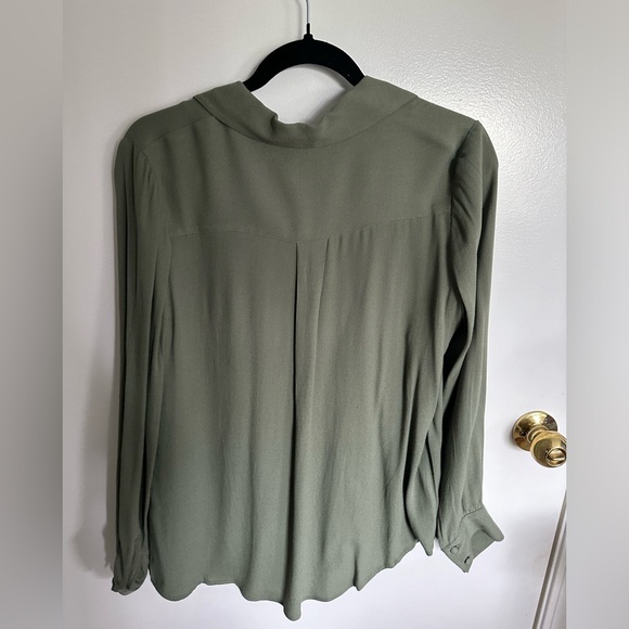 Aritzia Wilfred Tulum Blouse in green size S - Picture 3 of 4